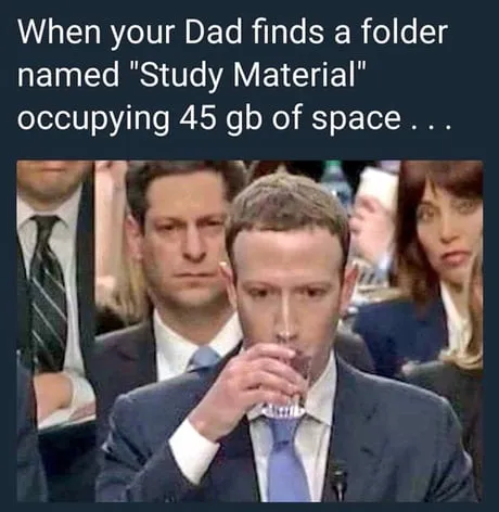 Study Material Meme
